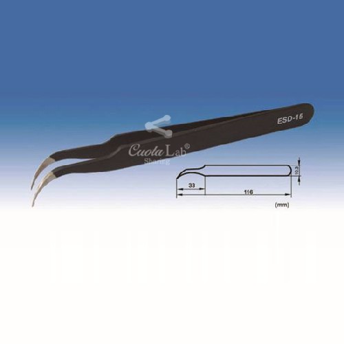 정전기 방지 핀셋 (커브) Anti-Static Stainless Tweezers