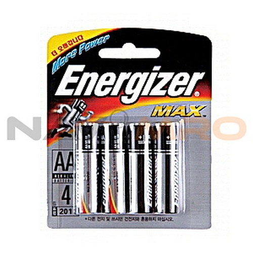 [에너자이저] 알카라인 건전지 MAX(AA4) / 구분: AA (LR06)