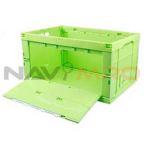 [이지데이] 개방형 폴딩박스 / 규격(가로×세로×높이mm): 590 X 390 X 315 / 모델명: 개방형 폴딩박스 65L(녹색)-일반형