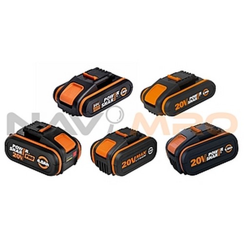 [웍스/WORX] 20V 리튬이온 오렌지 배터리 (Slide 타입) / 전압(V/Ah): 20 / 2.5 / 모델명: WA3572