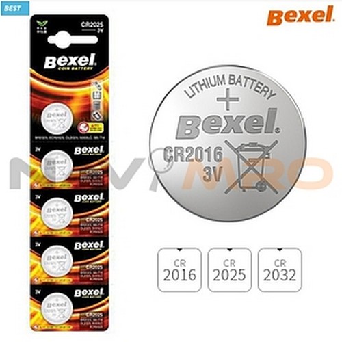 [벡셀] 리튬전지 (CR2016, 1판 5EA) / 구분: CR2016
