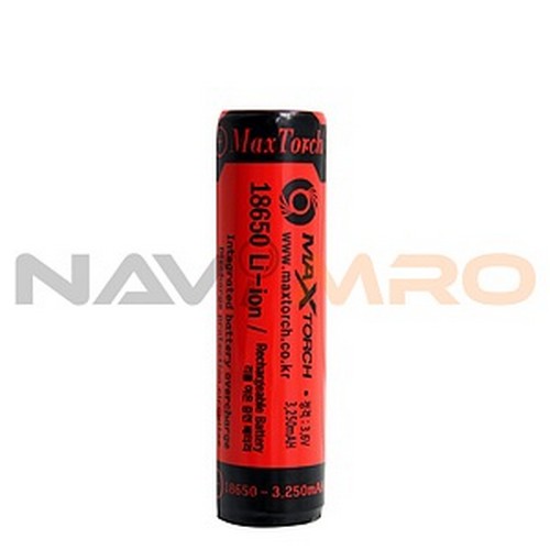 [맥스토치] 리튬이온 충전배터리 (18650-3250mAH) / 구분: 18650 / 모델명: MTBT 18650-3250mAH