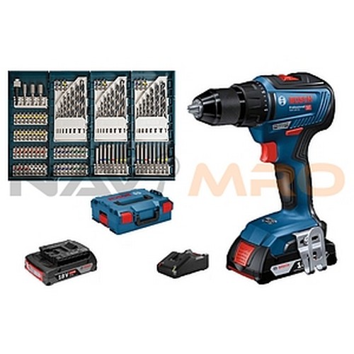 [보쉬] 충전 드라이버 드릴 세트 (GSR 18V-55) / 전압(V/Ah): 18 / 2.0 / 모델명: GSR 18V-55 + 비트 SET, 06019H52B3