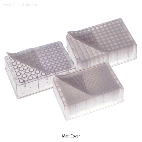 Simport® Flexible Mat-Covers, for 96- & 384- Deep Well Plates “BioBlack” Made of Polyolefin and Elastomer, Used in -80℃~+80℃, Autoclavable, 푸렉시불 매트카바