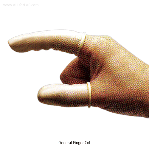 Unidus® General Purpose Finger Cot, Prevent Finger-Print, PowderedMade of 1 00% Latex, Easy to Peel, 라텍스 골무