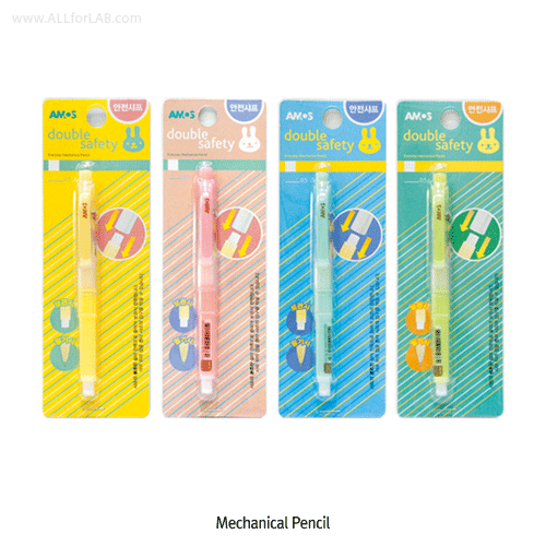 Amos® Mechanical Pencil, Double Safe, 0.5mmWith Anti-slip Rubber Grip, 샤프