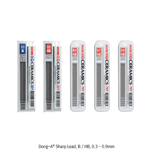 Dong-A® Sharp Lead, B / HB, 0.3 ~ 0.9mm, 샤프심