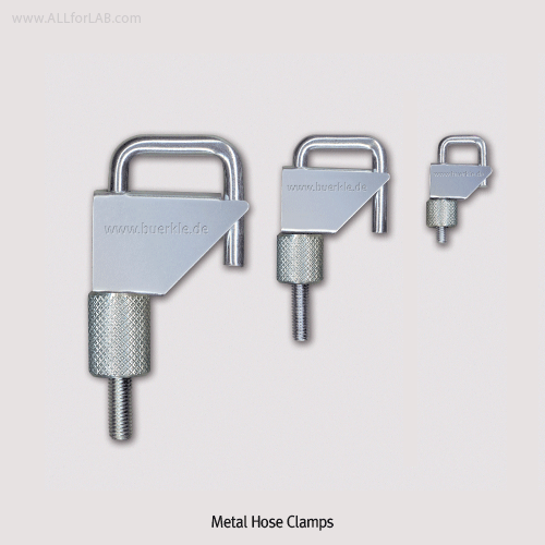 Burkle® Chemical & Heat Resistant Hose Clamp, Galvanized Steel & Aluminium, with Flow Regulation<br>Up to O.D 30mm Flex-Hoses, <Germany-Made> 메탈 호스 클램프