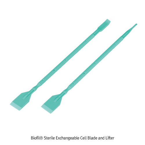 Biofil® Sterile Exchangeable Cell Blade and Lifter, HDPE<br>Useful for Harvesting Cells, Clean Class 100,000, Sterile Individual Package, 셀 블레이드 & 리프터