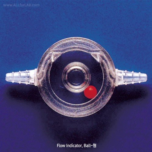 Kartell® Flow Indicator, SAN, for Liquids or Gases<br>Non-Autoclavable, -20℃+90℃, 유량계