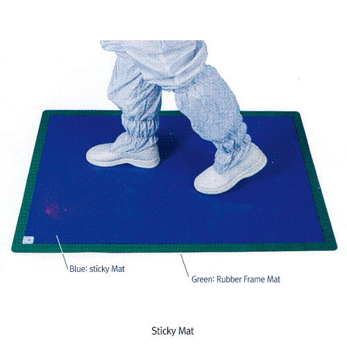 Sticky Mat, Class 1000, CleanRoom Products, 30 Layers, 점성이 있는 필름재질 매트, 정전기 방지