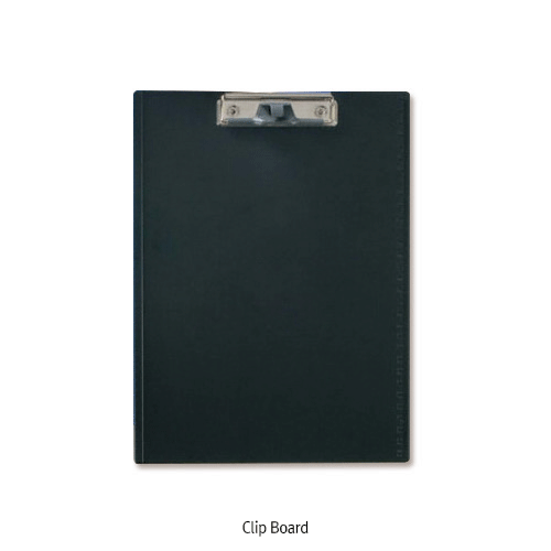 A4 Clip Board, PS, with Fixed Metal, Black, 클립 보드
