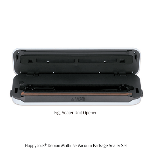 HappyLock Deojon Multiuse Vacuum Package Sealer Set, Semi-Vacuum Function<br>Up to 300mm Sealing, with Bags & Roll, 다용도 진공포장기 세트, 진공과 밀봉, 반진공 기능