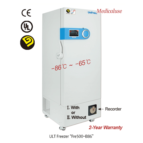 DAIHAN® -86℃~-65℃ SMART Multiuse ULT Freezer, UniFreezTM Single Compressor,Ⅰ . Medicaluse &Ⅱ . Lab-use<br>Smart-LabTM with WiReTM App, Programmable & Monitoring System, CFC-free Refrigerant, 393·503·714·812Lit<br>Ideal for Secure Storage of Vaccine·Viruse