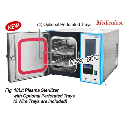 DAIHAN® 18 Lit Compact Low Temp Plasma Sterilizer, “Ste020.P”, Max. 60℃, Medicaluse<br>Ideal for Medical Instrument, 50% Hydrogen Peroxide Injection, Microprocessor 7″Touch Screen Controller<br>With Automatic Inter Lock Door & SQUARE Chamber, 2 Stainless-