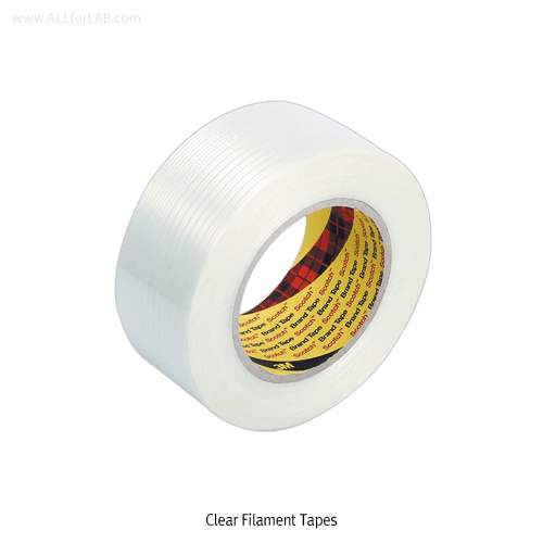 3M® “897” 50m Scotch® Clear Filament Multifunction Tape, for Anti-Abrasion 0.15mm-thick<br>For Clean display of Graphics / Artwork, Long Life, Transparency, 투명 필라멘트 테이프