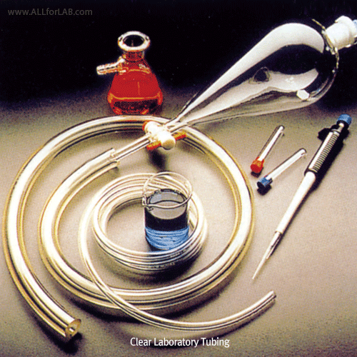 Tygon® Crystal Clear Laboratory Tubing, E-3603, id Φ0.8~Φ12.7mm<br>With Excellent Chemical Resistance, Flexible, Autoclavable, 15m/Roll, <USA-Made> 타이곤 실험실용 튜브