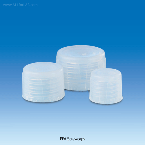 VITLAB® PFA Screwcap, GL 18 & 25, S 28 & 40Ideal for Use in Trace Analysis, -200℃+260℃, PFA 스크류 캡