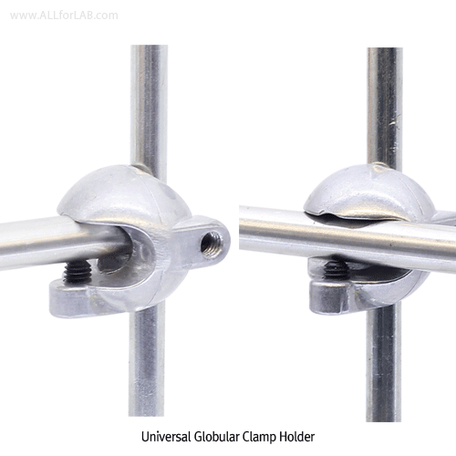 Universal Globular Connector, Cast-Aluminium, Grip Capa. Φ12/13mmMultiuse (T Cross or Parallel) Connection, with Hexagon Socket Screw for L-Wrench, 만능 소/원형 클램프 홀더