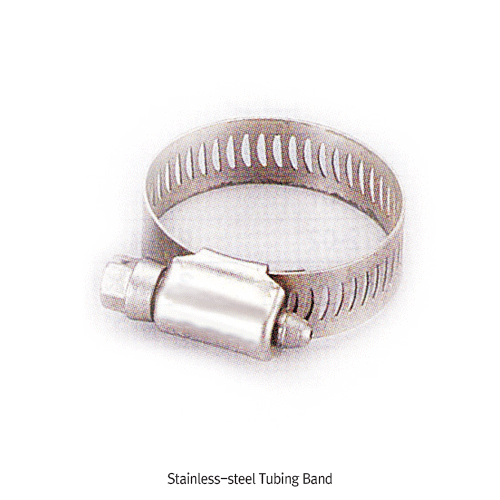 Stainless-steel Tubing Band, with Adjusting Screw Nut, Grip Φ6~250mmGood for Heavy-Duty, Rustless, Thickness : 0.6/0.7mm, 스텐 튜빙 밴드