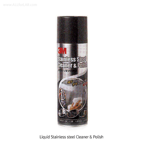 3M® Liquid Stainless-steel Cleaner & Polish, Foam-type, White, pH-7, 320㎖Ideal for Stainless·Chrome·Aluminium·Enamel, 스테인레스 크리너 스프레이