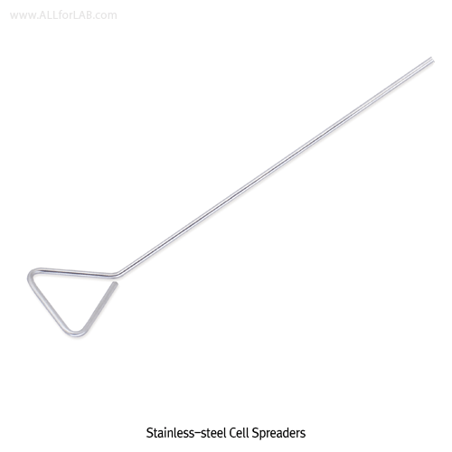 Normal Stainless-steel Cell Spreader/Stirring Rod, L165 & 240mmFor Bacteriological Applications, Autoclavable, 삼각 셀 스프레더/교반봉, 다용도