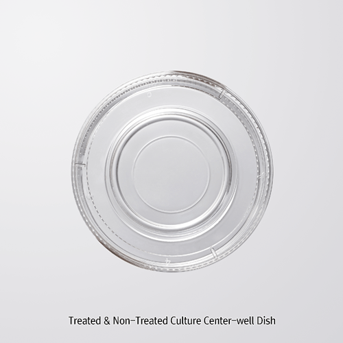 Biofil® Φ60mm Treated & Non-Treated Culture Center-well Dish, PS, SterileWith Lid for Optimum Gas Exchange, DNase/RNase-free and Non-pyrogenic, -20℃+50℃, 컬쳐 디쉬