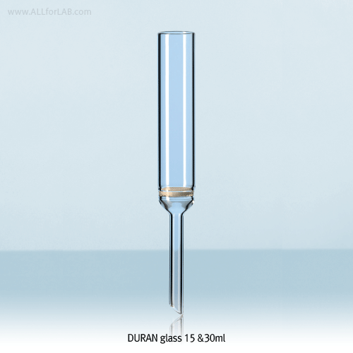 SciLab® 15 ~ 130㎖ DURAN glass Cylindrical Filter Funnel, Boro-glass 3.3Porosity P1~P4 DIN/ISO, 시린드리컬 글라스 필터 펀넬