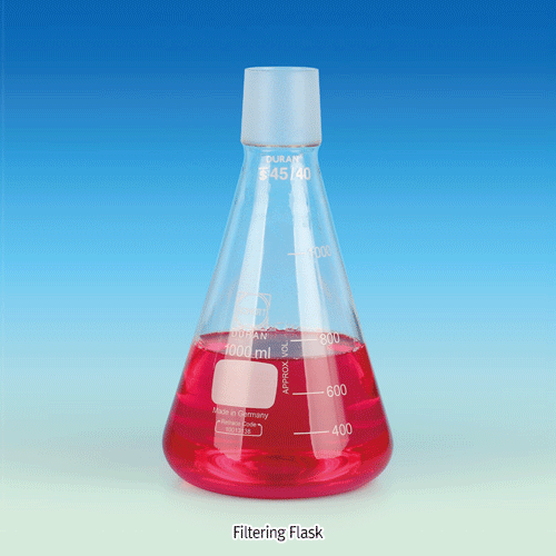 SciLab® DURAN glass 40/38 or 45/40 Cone Filter Flask, 1 & 2 LitFor Filtering Apparatus, 40/38 or 45/40 조인트 플라스크