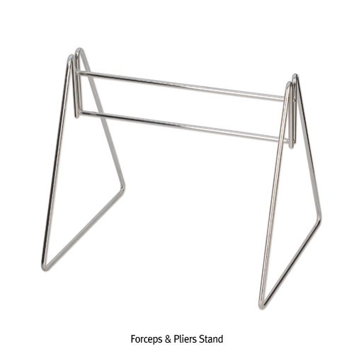 Forceps & Pliers Stand, Stainless-steel, Rust-free, L200×h175mm, 포셉·플라이어 스탠드
