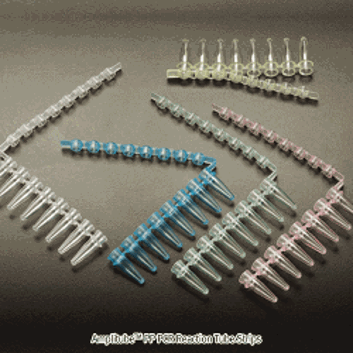 AmplitubeTM PP PCR Reaction Tube Strip, Attached 8 Domed Cap Strips, -196℃+121℃With Ultrathin Wall, Certified RNase·DNase·Pyrogen·DNA-free, <Canada-made>, PCR 스트립 튜브, 8-캡 스트립 부착형