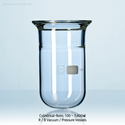 100~20,000㎖ DURAN® Original Vacuum/Pressure Reaction Vessel, with 45°DN-flange/O-ring GrooveWith Perfect Compatibility, 0.5~2.5 bar, 정품 DURAN® 환저 진공 / 압력 반응 베셀, O-링 홈부, 완벽한 호환성 표준화 규격