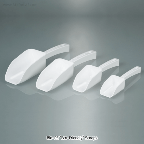 Burkle® Bio - PE Clean Scoop, Individually Packed in Clean Room, 25~150㎖With Self-Standing Constructure, Sterile & Non-sterile, <Germany-made>, 바이오 PE 친환경 스쿠프
