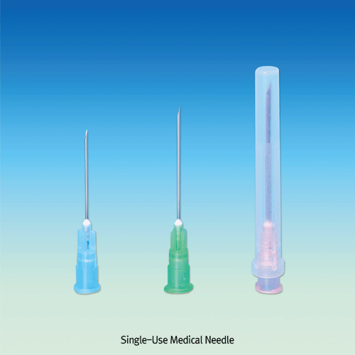 Single-Use Medical Needle, Stainless-steel, MedicaluseSteriled, Individual Pack, 21~27 Gauge, 일회용 멸균 주사침