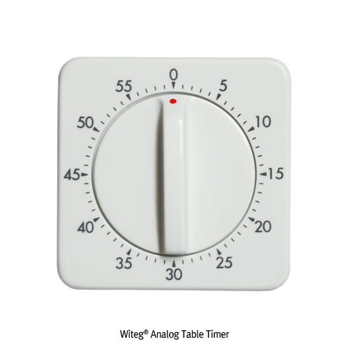 Witeg® Analog Table Timer, 0~60min/1minWith Bell & Countdown, 기본형 아날로그 테이블 타이머