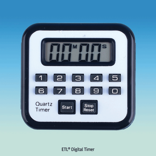 ETL® Digital Timer/Stopwatch, 100min 39sec, 1sec~99min 99secWith Count-Up/Down, 타이머/스탑워치