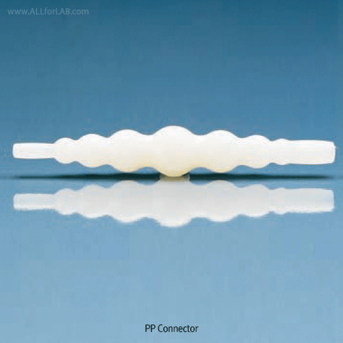 VITLAB® PP Universal Connector, Transparent, Autoclavable, 0°C~125/140°C  For Wide Variety of Φ5~15mm Tubing, Transparent, <Germany-Made> PP 만능 커넥터, 소~대 직경 튜빙용