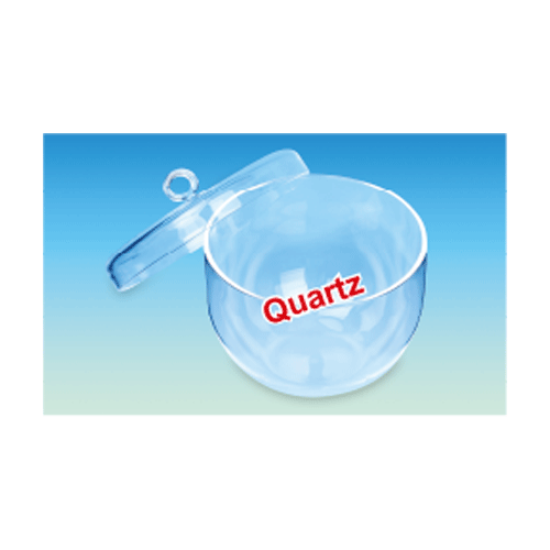 Quartz Crucible, with Cover, High Transparent, excellent Transmission, 8~500㎖ Up to1250℃, Infrared Zone and Visible Area, Softening Point 1680℃, 석영도가니