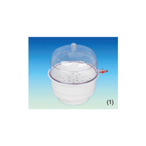 Hi-Vacuum Desiccator Set, PP/PC & All Clear PC, id Φ145~Φ300mm With PP Plate & PP Stopcock·Silicone O-Ring, 진공 데시케이터, 중판포함