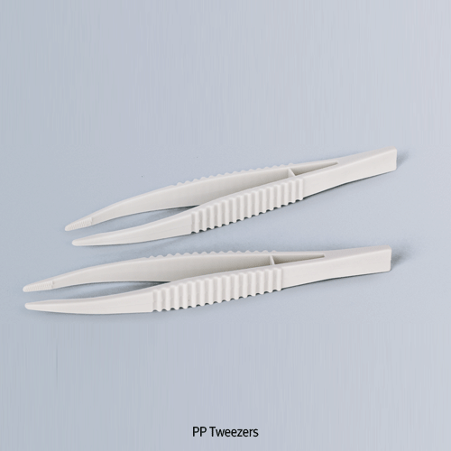 Plastic Tweezers, PP, Length 120mm, Heat Resistance at -10℃+125/140℃ Made of Reinforced Polypropylene(PP), 플라스틱 트위저/핀셋