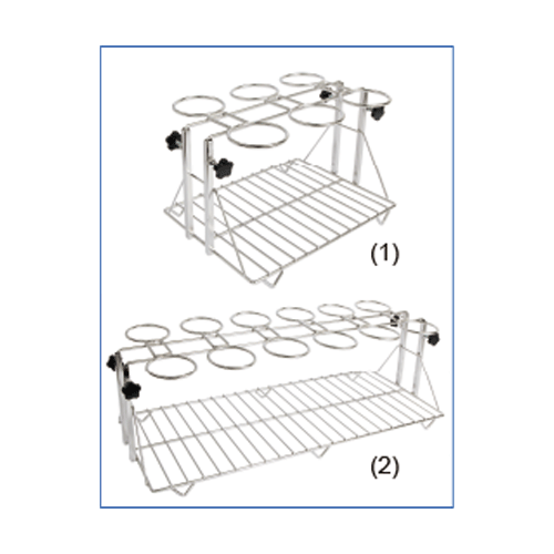 SciLab® Universal Funnel Stand, Stainless-steel, Adjustable Height, 6- & 12-holes Ideal for Funnel & Separator Funnel Holes Φ70~Φ140mm, 스텐선 만능 깔대기 스탠드, 높이 조절식