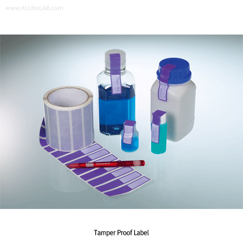 Burkle® Tamper Proof Label, Checkerboard Pattern, Visible Proof of Tampering  Each Label Separated From the Roll Individually, <Germany-Made> 개폐방지 라벨