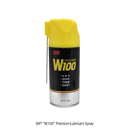 3M® Premium “W100” Lubricant Spray, Excellent Lubricating, Excellent Anti-corrosion, 230g  Remove Moist, High Penetration, Cleanliness, 프리미엄 윤활 방청