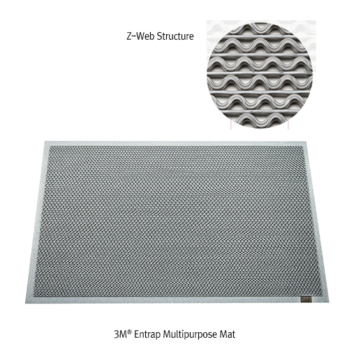 3M® Entrap Multipurpose Mat, for Removing Dust and Moisture, PVC, Z-Web Structure  Ideal for Bathroom·Pool·Locker·Wet Areas, Durability, Non-Slip, Washable, 욕실용 매트
