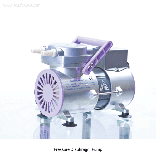 TJV® Vacuum/Pressure Diaphragm Pump “GM-0.20”, Oil-Less, ≥0.075Mpa, 250mbar, ≥30 Psi, 12 Lit/min  Ideal for Multi-purpose, 랩용 진공 펌프, 건식/다이아프램 펌프