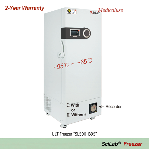 SciLab® -95℃~-65℃ SMART Multiuse ULT Freezer, DuoFreezTM Double Security System, Ⅰ. Medicaluse & Ⅱ. Lab-use  Smart-LabTM with WiReTM App, Programmable & Monitoring System, CFC-Free Refrigerant, 393·503·714·812Lit  Ideal for Secure Storage of Vaccine·Virus