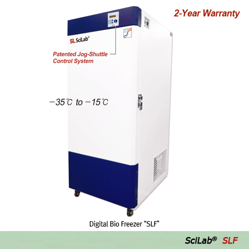 SciLab® Digital Bio Freezer “SLF”, -35℃~-15℃, 330·420·600 Lit  With 3 Shelf, Digital Fuzzy Control System, Fast Freezing Function, CFC-Free Refrigeration, Certi. & Traceability  바이오 냉동고, 디지털 퍼지 컨트롤, 친환경 냉매(404A) 채용, 급속 냉동 기능