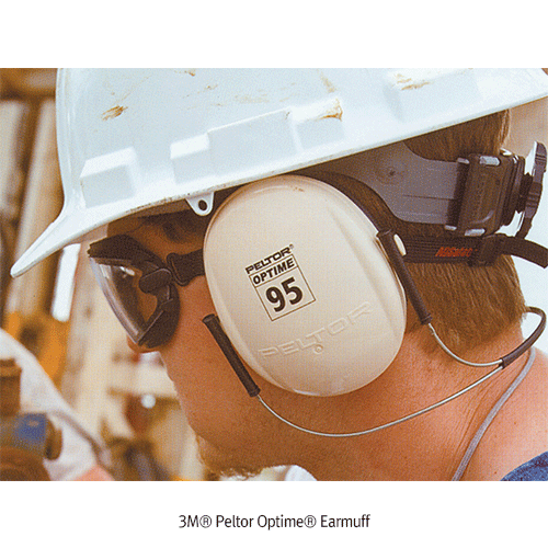 3M® Peltor Optime® Earmuff, up to 95·98·101·105 dB according to ANSI  Ideal for Use with Other Protection Equipment, Ultra-soft Ear Cushions, 귀덮개
