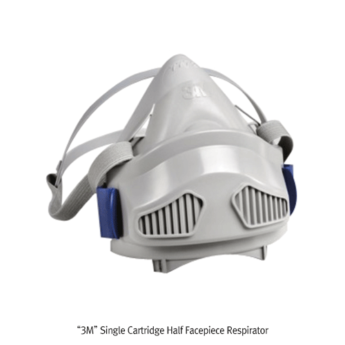 3MTM Single Cartridge Half Facepiece Respirator “7771” & “7772”, Reusable, Used with Optional Filter  For Reliable & Convenient Respiratory Protection against Dust & Mist Fume, Lightweight, 방진 호흡보호구, 단구 반면형, 필터 별매