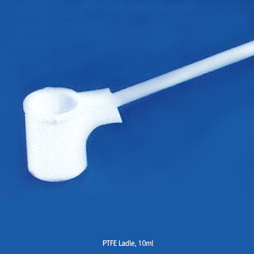 Cowie® PTFE Sampler / Ladle, 10㎖  With 150mm Handle, -200℃+280℃ Stable, <UK-Made> PTFE 래들 샘플러